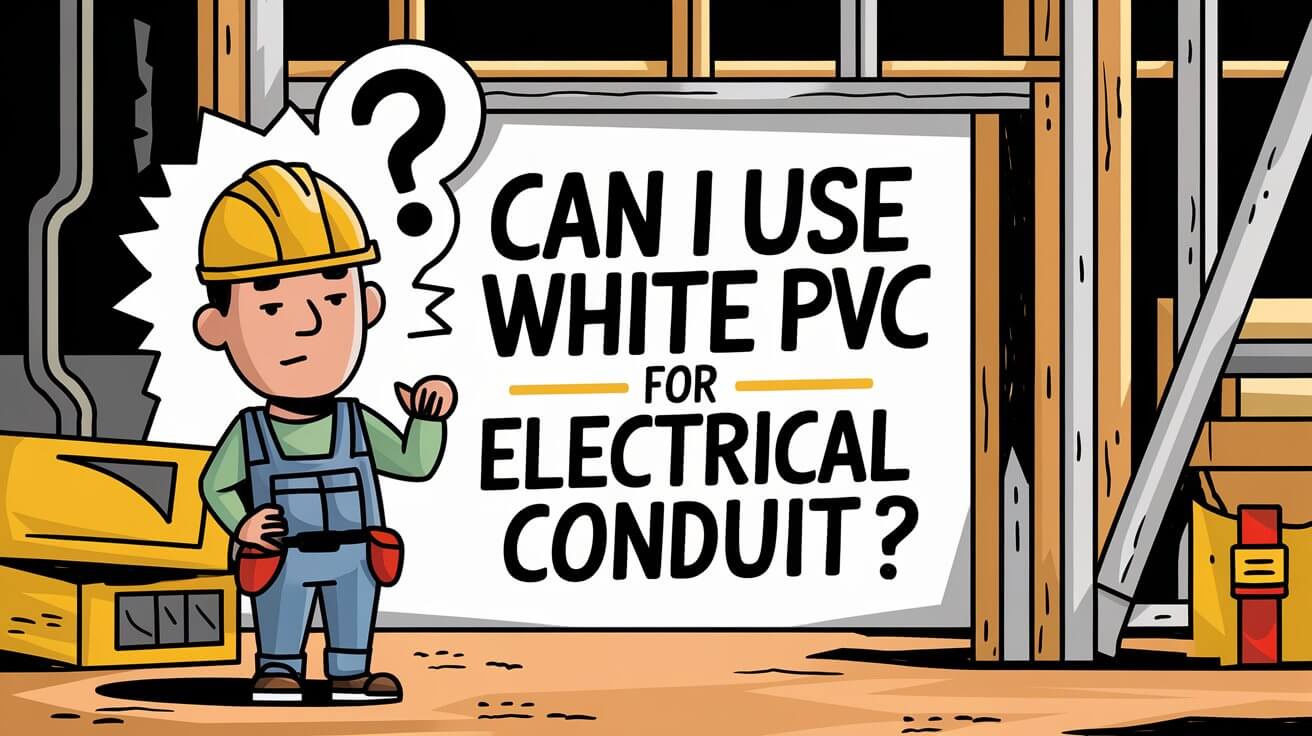 ¿Puedo utilizar tubería de PVC blanca para conductos eléctricos?