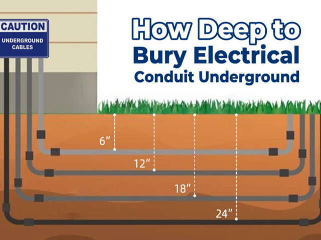 ¿A qué profundidad se debe enterrar un conducto eléctrico bajo tierra?
