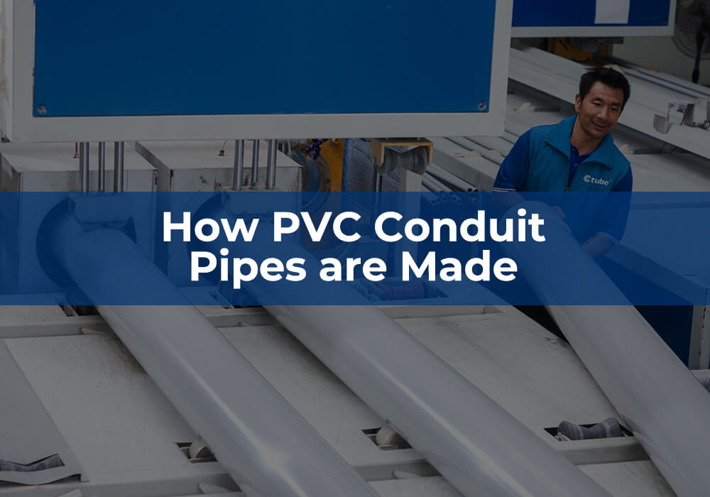 Como são feitos os tubos de conduíte de PVC