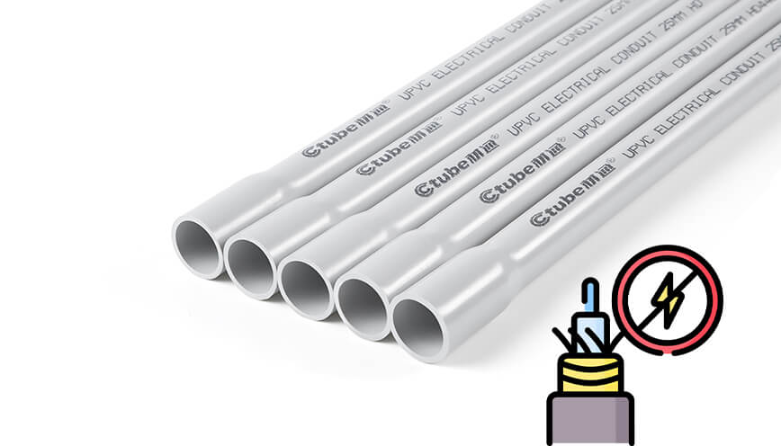 Non-Conductive Advantage of PVC Outdoor Conduit Installation