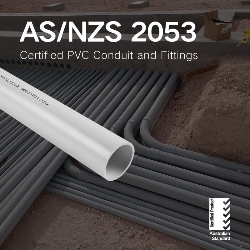 AS-NZS 2053 pvc conduit and fitting