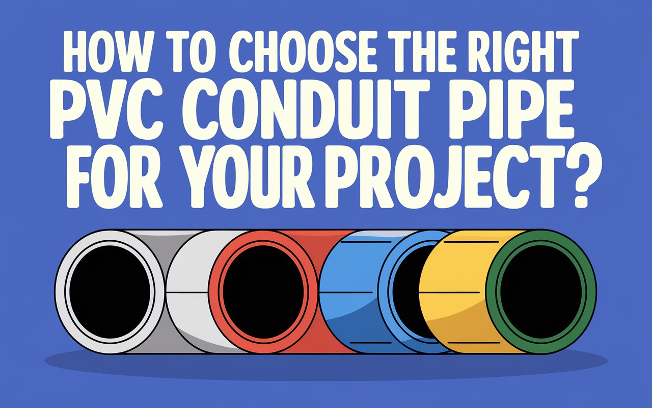 كيفية اختيار اللون المناسب لأنبوب قناة PVC لمشروعك؟