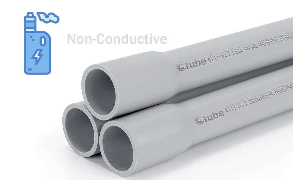 Non-Conductive A Key Safety Advantage of PVC Conduit