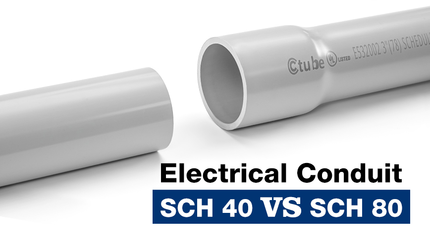 الدليل النهائي: قنوات SCH 40 PVC مقابل قنوات SCH 80 PVC