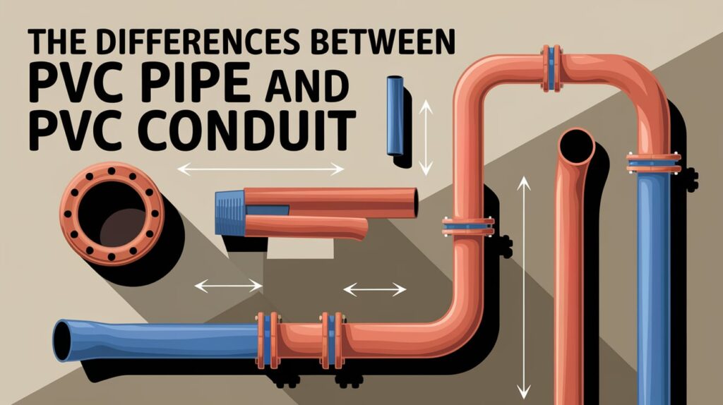 Las diferencias entre tubería de PVC y conducto de PVC