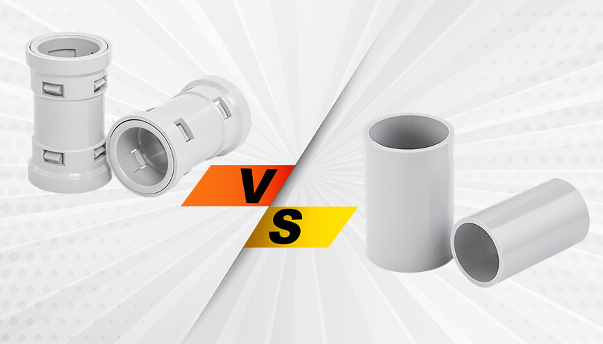 Coupiling Connector comparison rigid conduit vs flexible conduit