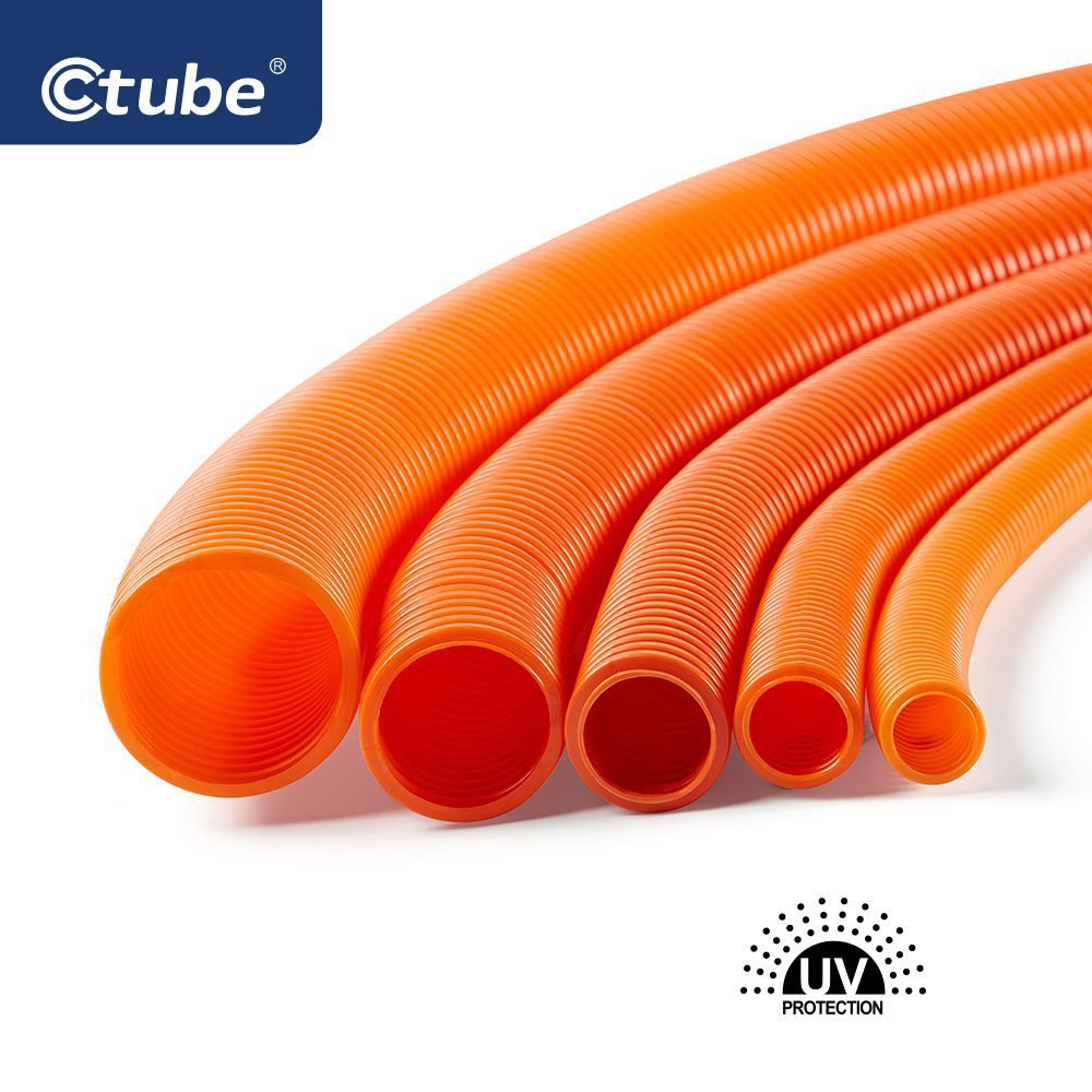 orange pvc corrugated conduit pipe (1)