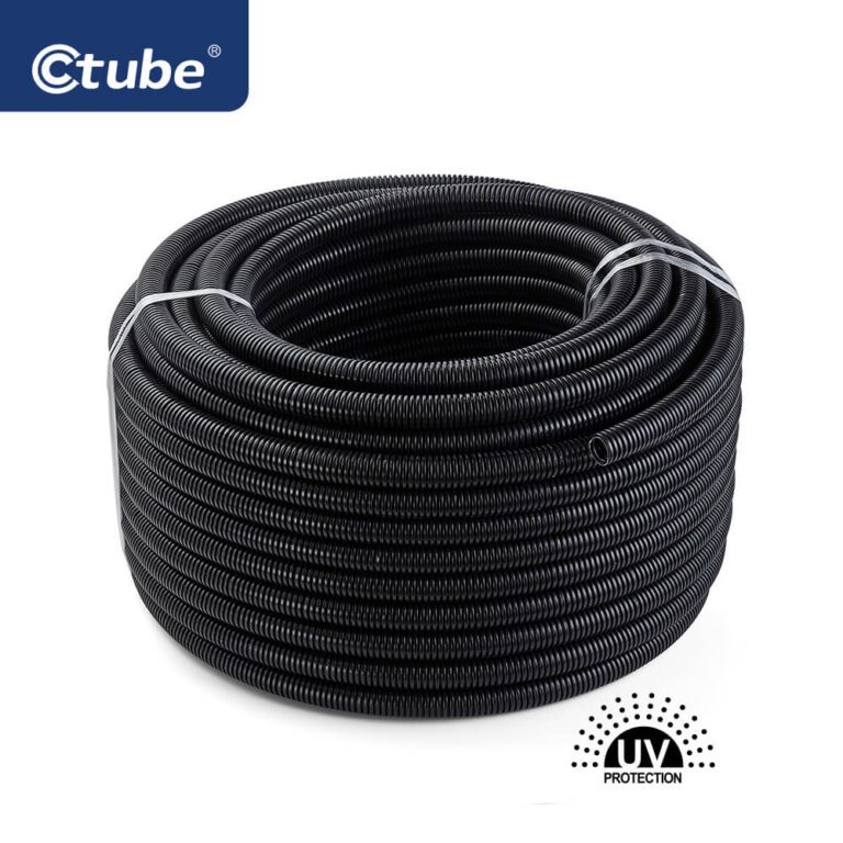 black solar corrugated conduit pipe