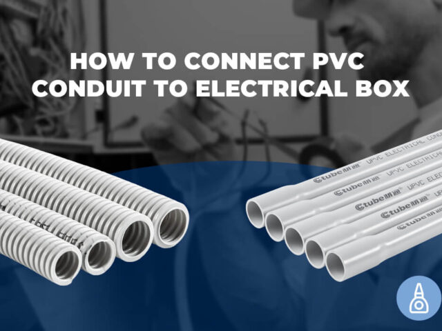 ¿Cómo conectar un conducto de PVC a una caja eléctrica?