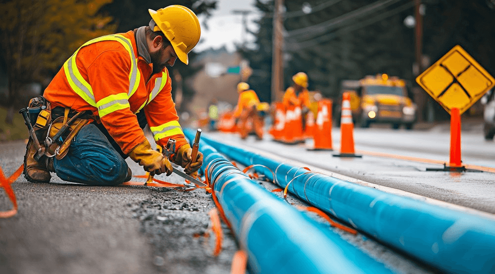 Guide de sélection du meilleur conduit pour votre projet de fibre optique 44 Installations aériennes de fibre optique
