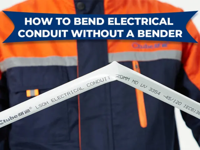 How to Bend Electrical Conduit Without a Bender