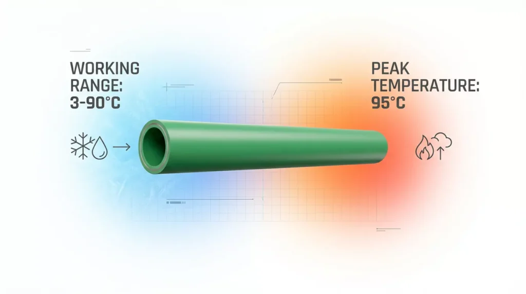 Plage de température des tuyaux PPR et Ctube